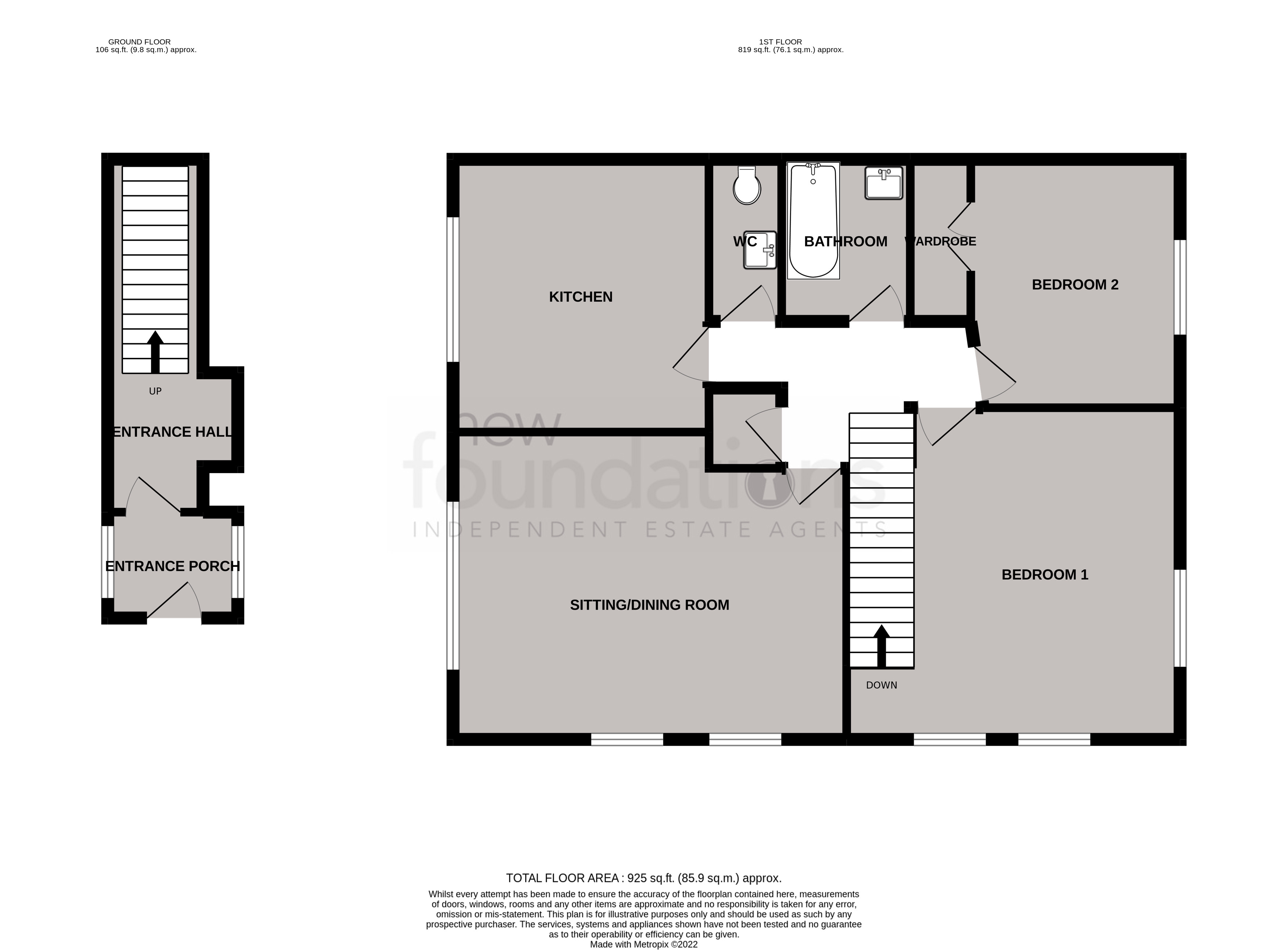 Floorplans For Collington Lane West, Bexhill-on-Sea, East Sussex