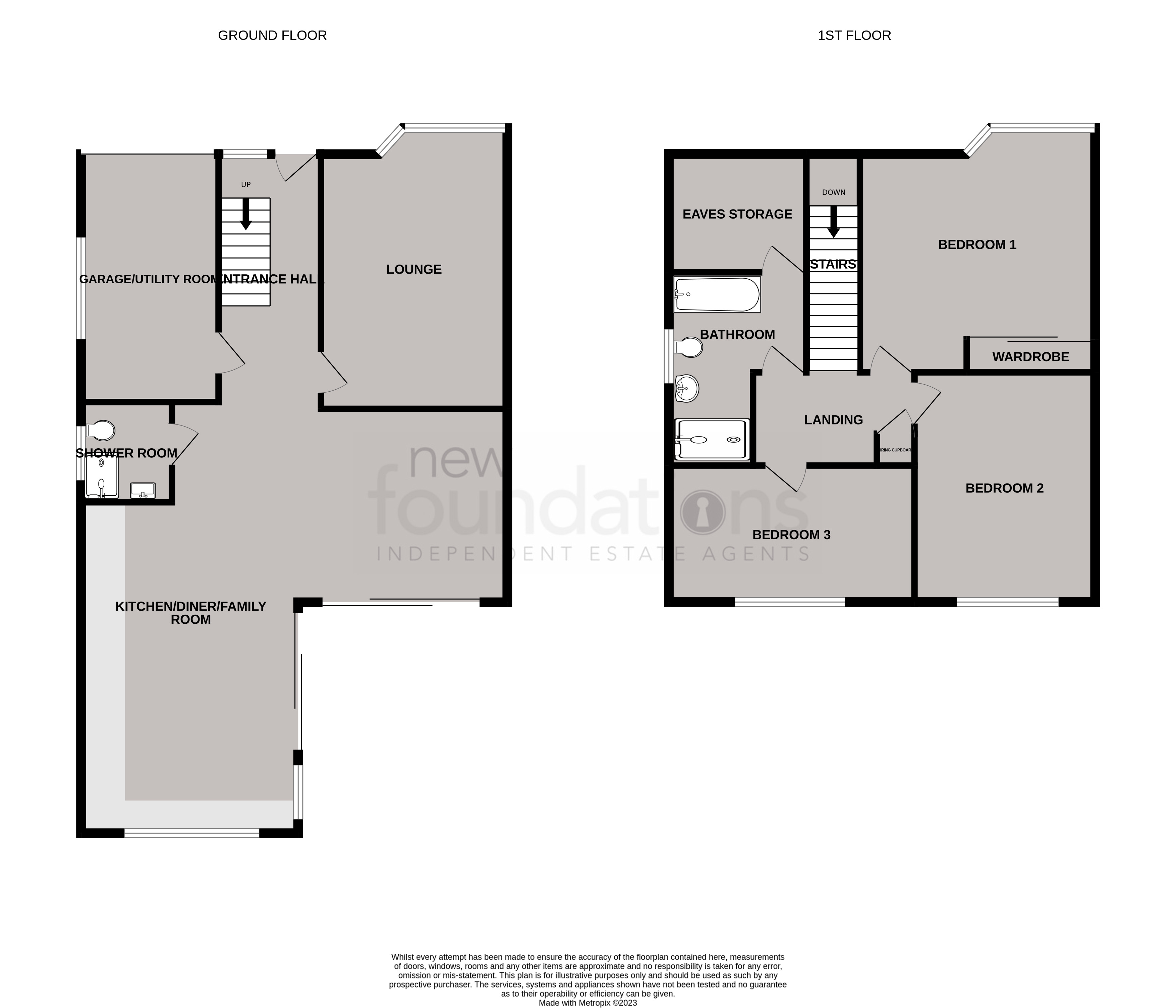 Floorplans For Hillcrest Avenue, Bexhill-on-Sea, East Sussex