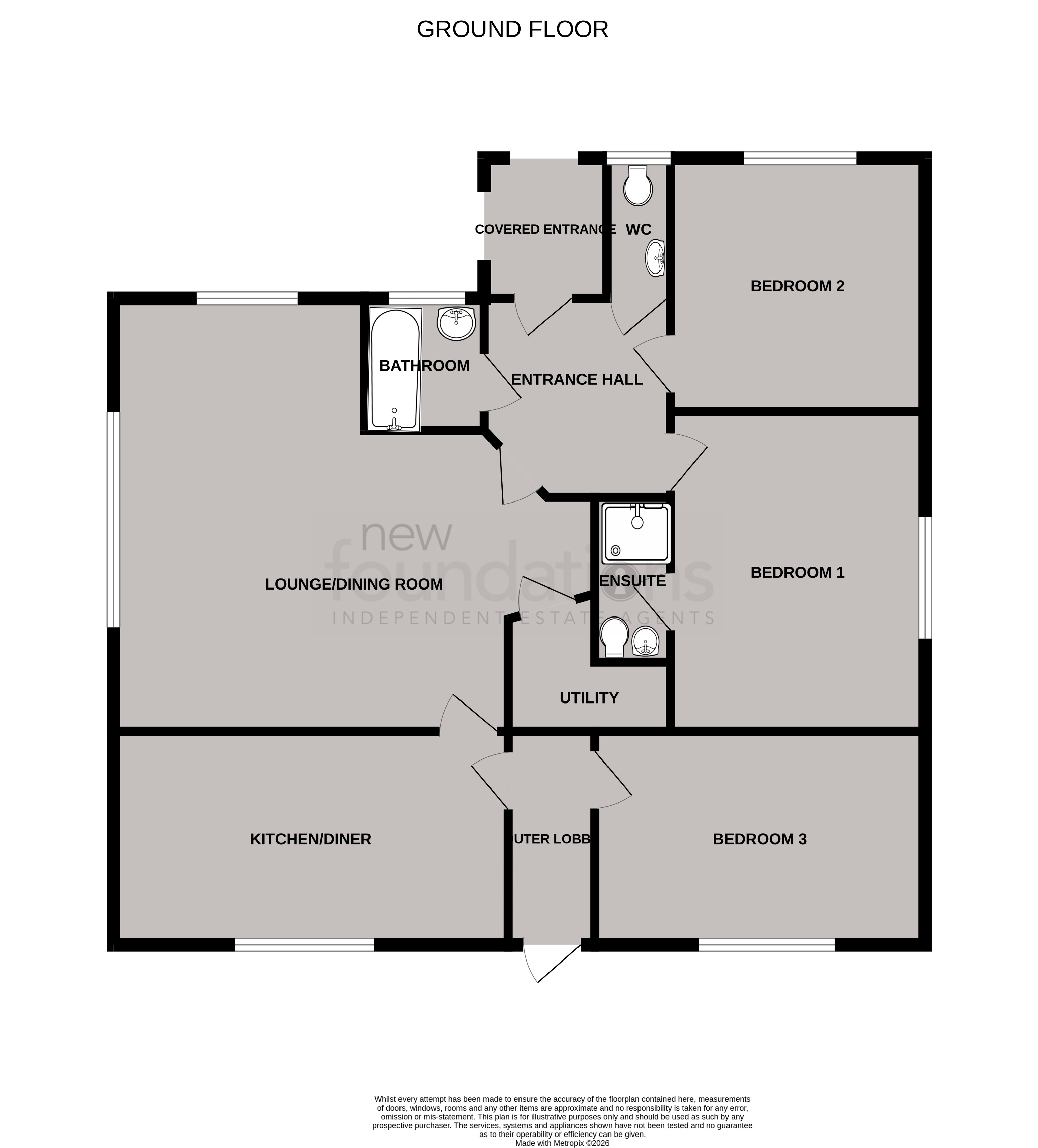 Floorplans For The Glades, Bexhill-on-Sea, East Sussex