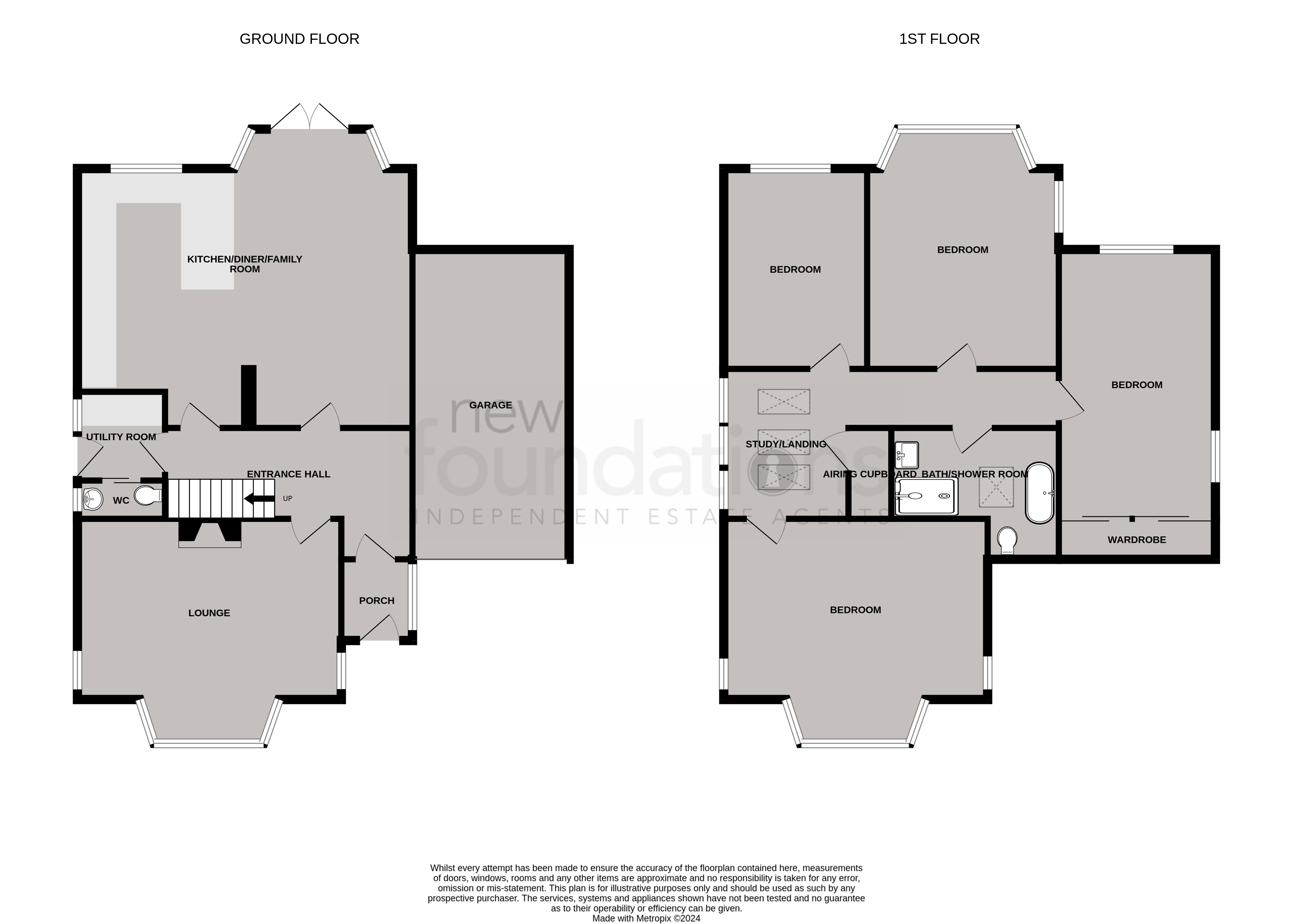 Floorplans For Collington Avenue, Bexhill-on-Sea, East Sussex
