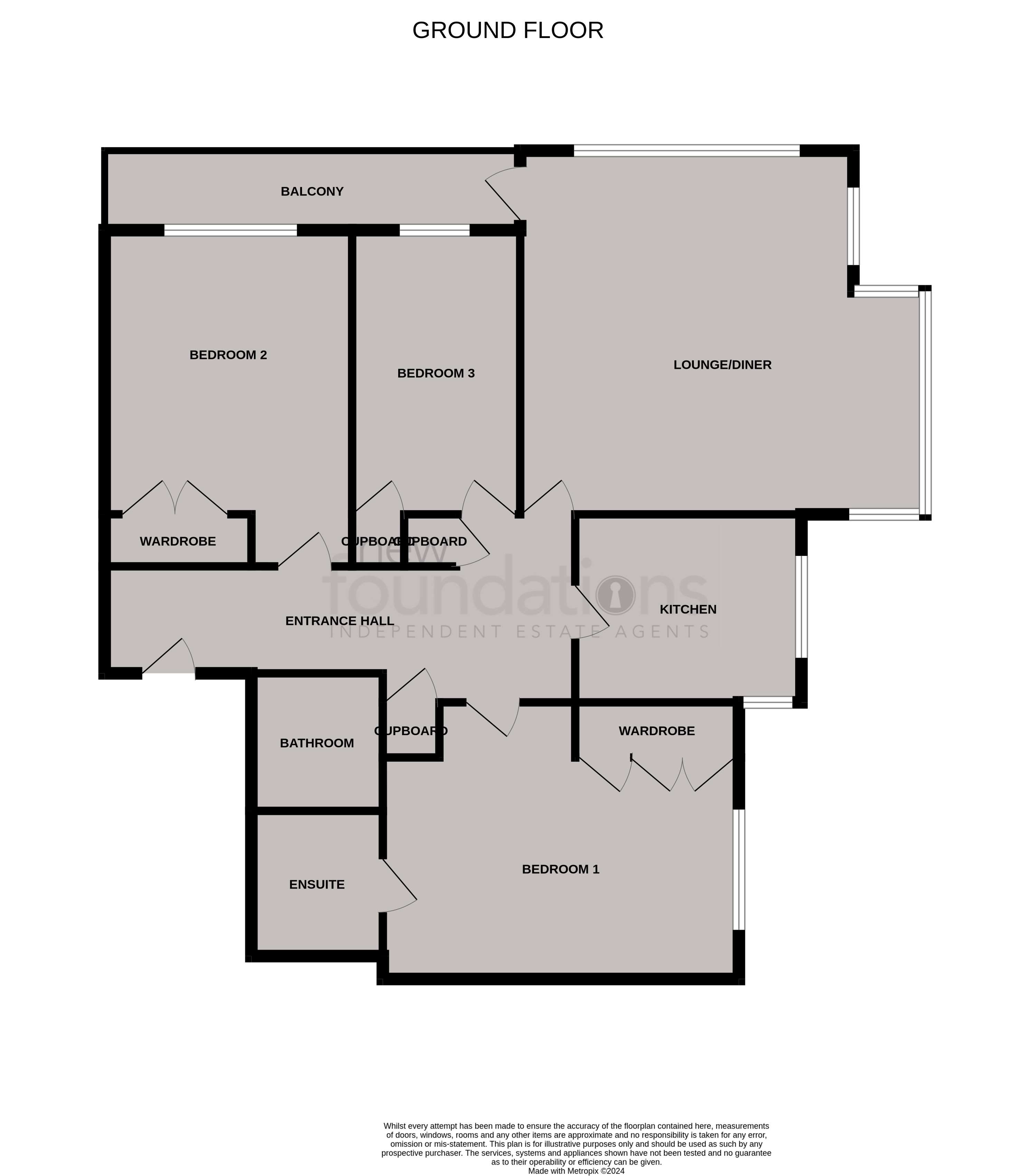 Floorplans For De la Warr Parade, Bexhill-on-Sea, East Sussex