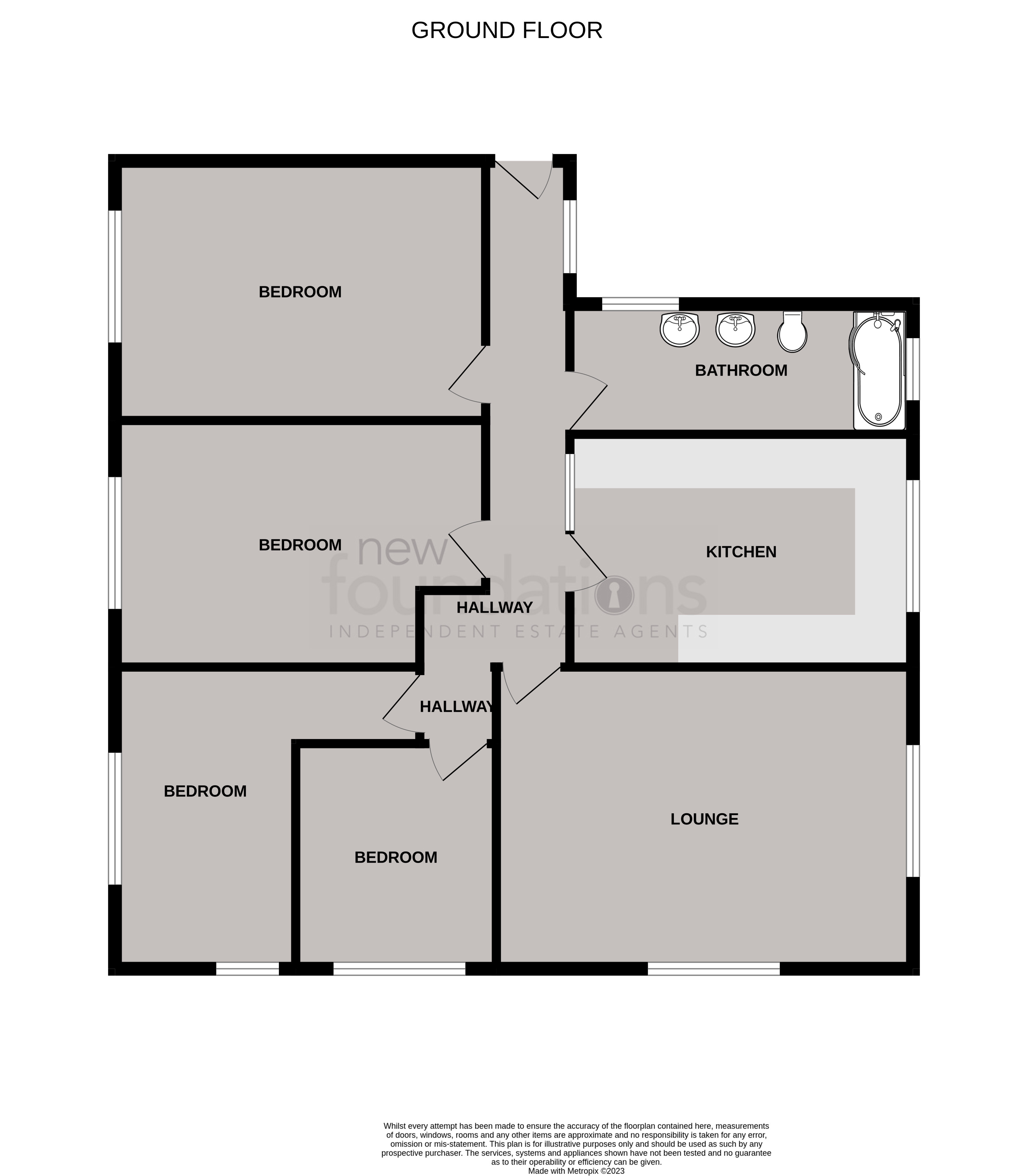 Floorplans For Little Common, East Sussex