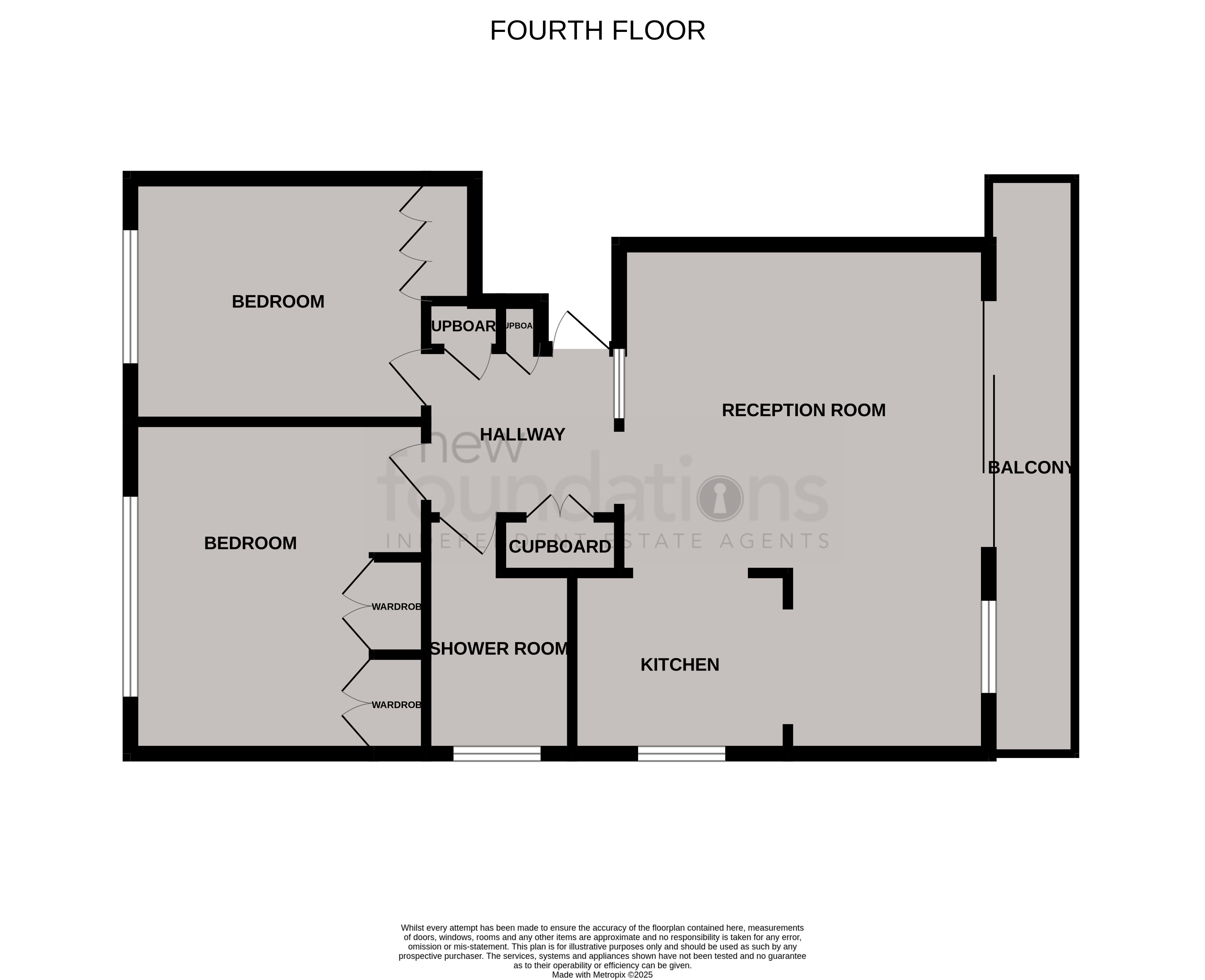 Floorplans For De la Warr Parade, Bexhill-on-Sea, East Sussex