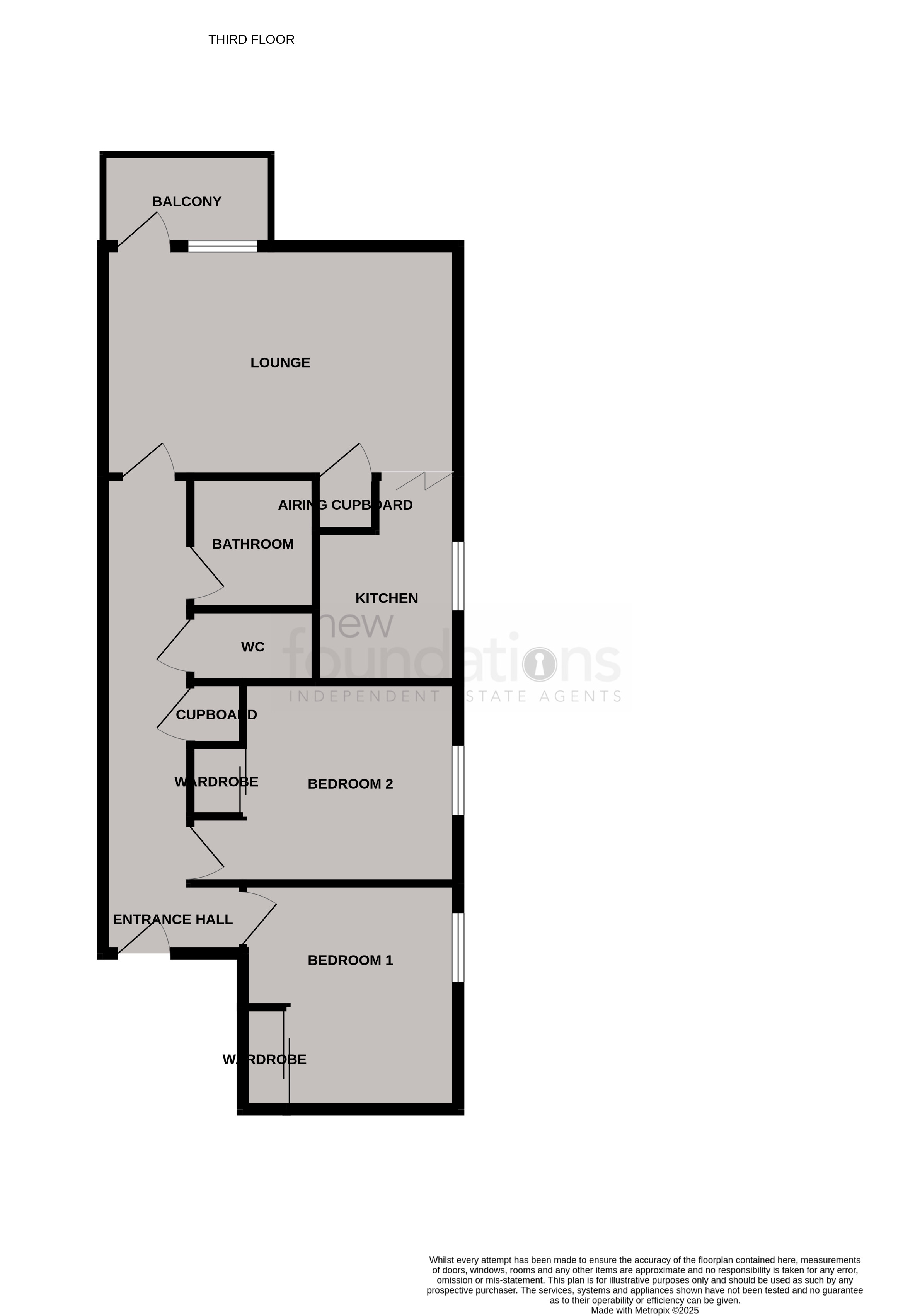 Floorplans For De la Warr Parade, Bexhill-on-Sea, East Sussex