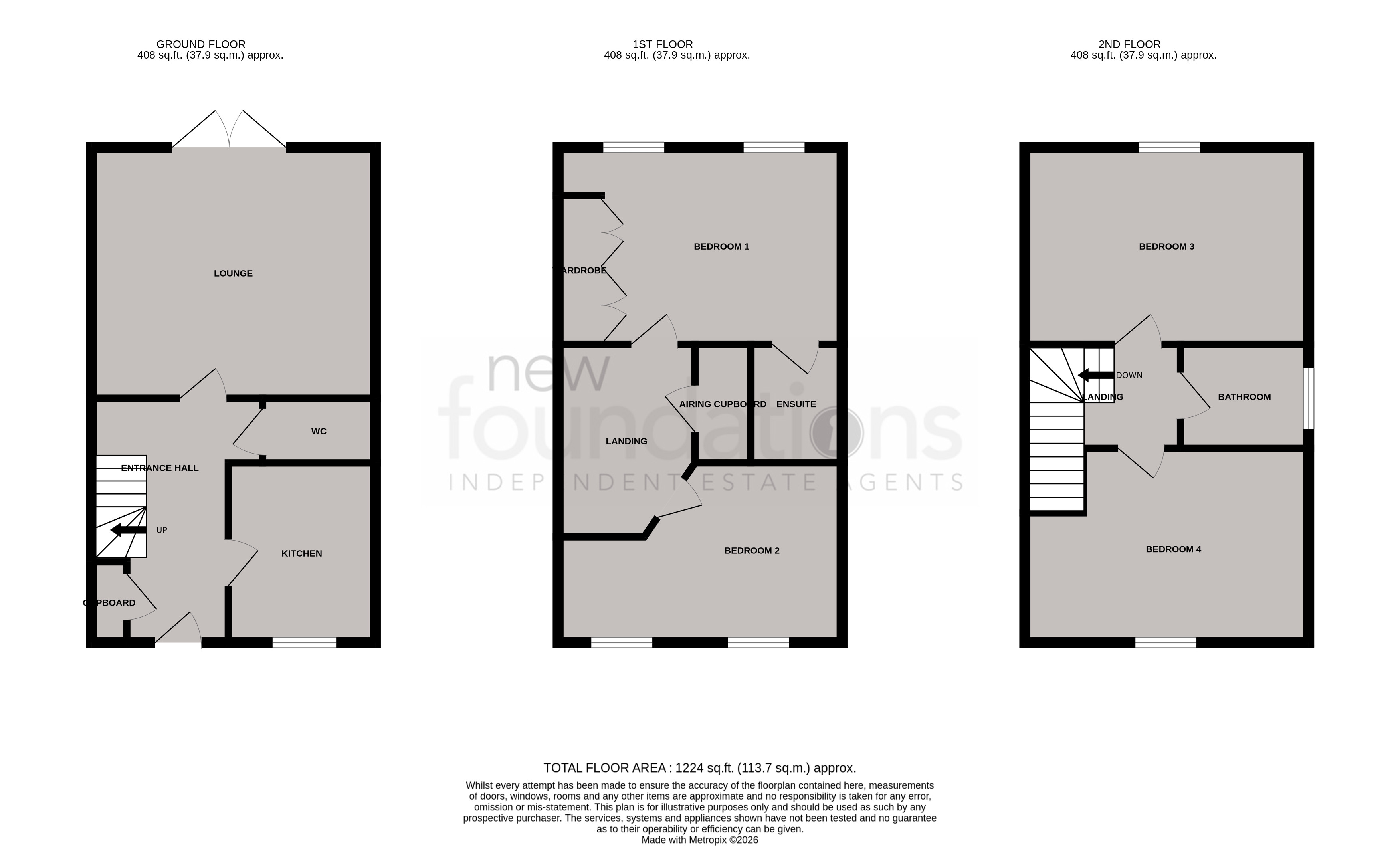 Floorplans For Scholars Walk, Bexhill-on-Sea, East Sussex