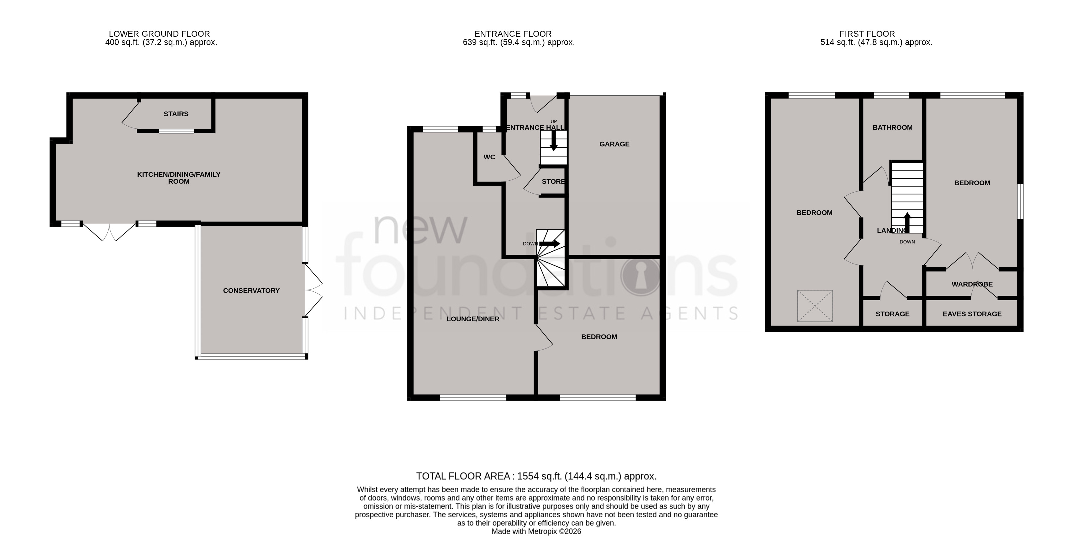 Floorplans For Norfolk Close, Bexhill-on-Sea, East Sussex